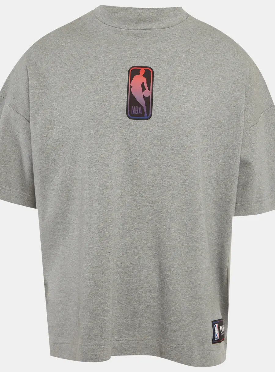 Hugo Boss Grey x NBA Grey Applique Jersey T-Shirt M