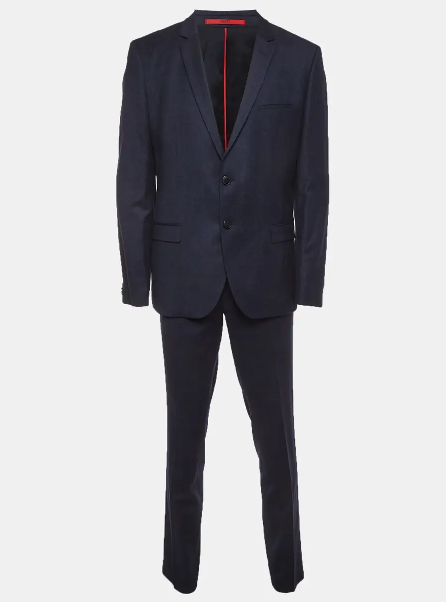 Hugo Boss Navy Blue Felt Red label Single Breasted Blazer XXL