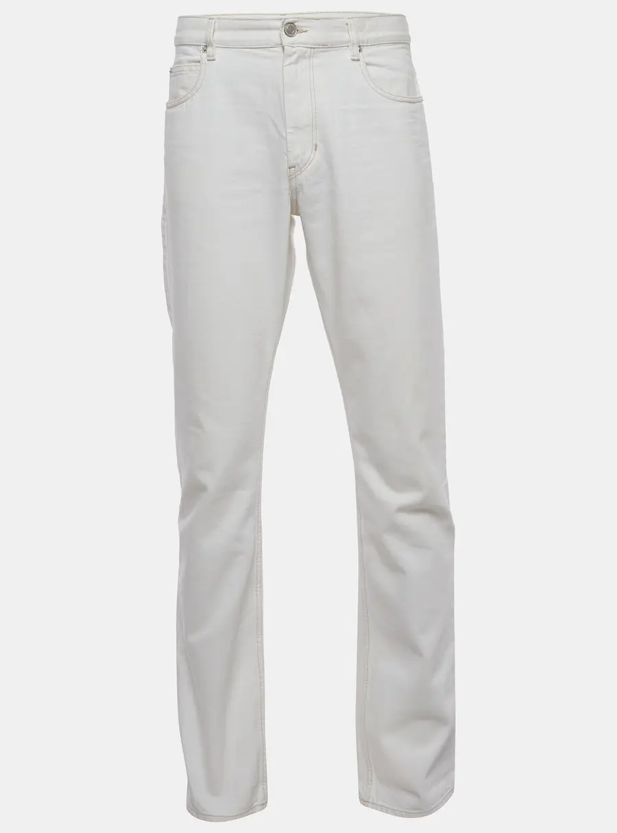 Isabel Marant White Denim Straight Fit Jeans M /Waist 34.5"