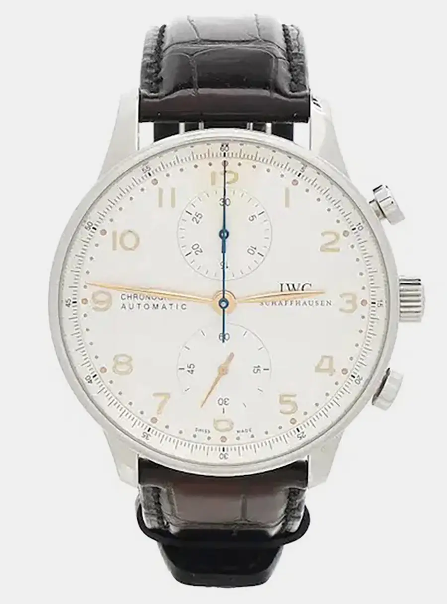 IWC Portugieser IW371445 White Stainless Steel Automatic Men's Wristwatch 41mm
