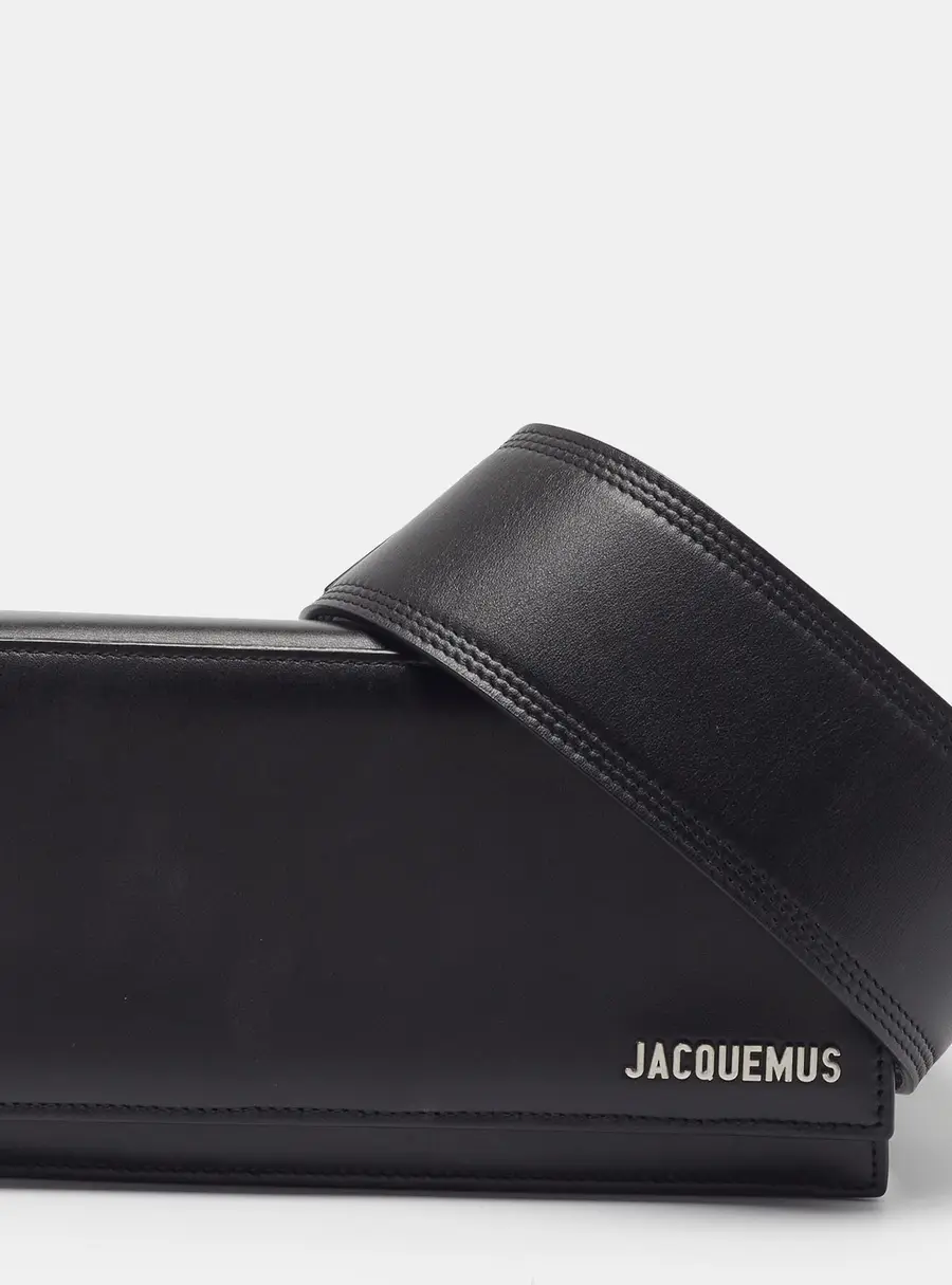 Jacquemus Le Bambino Homme Black Leather Bag