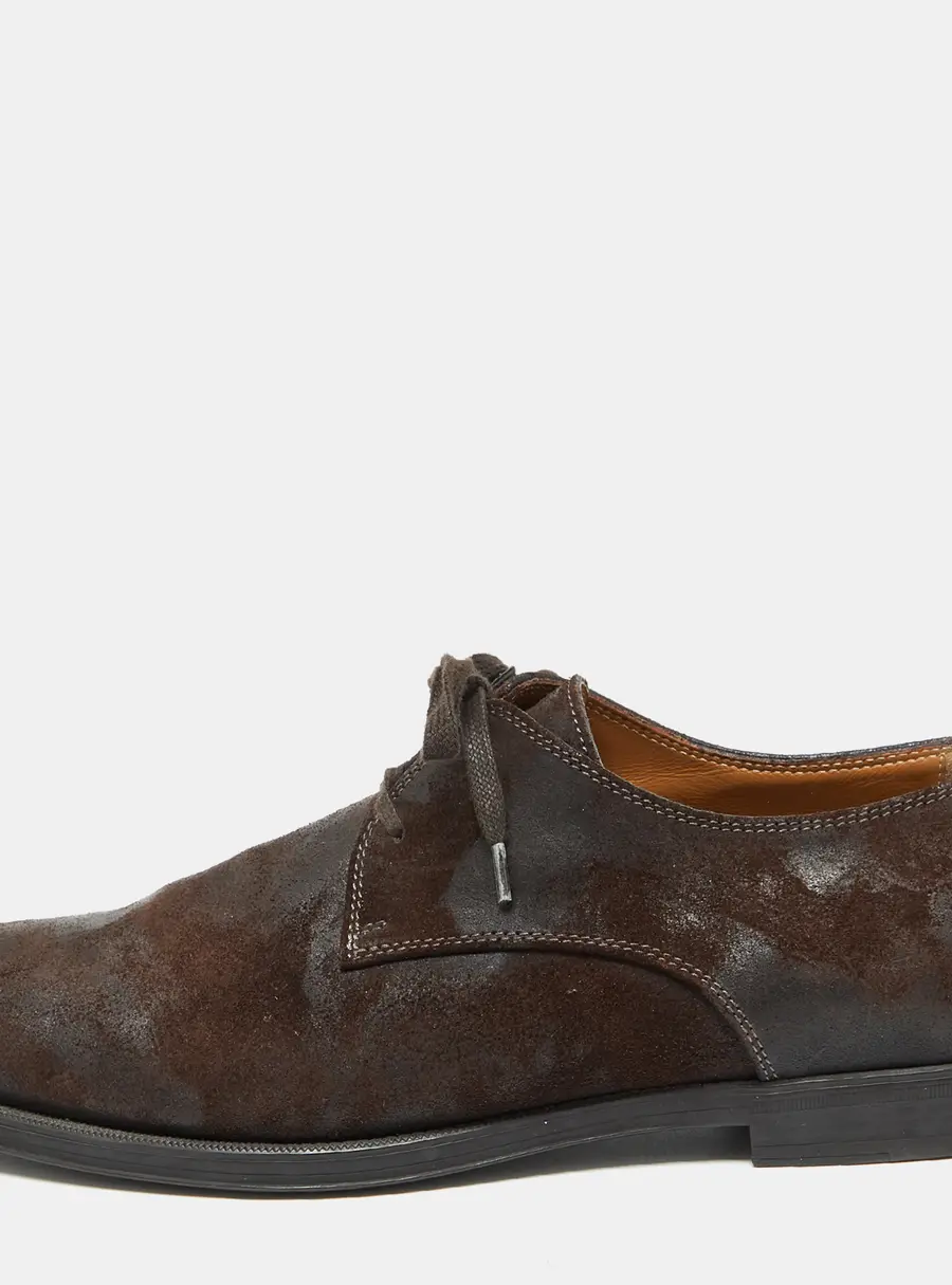 Jimmy Choo Dark Brown Suede Lace up Derby Size 41.5
