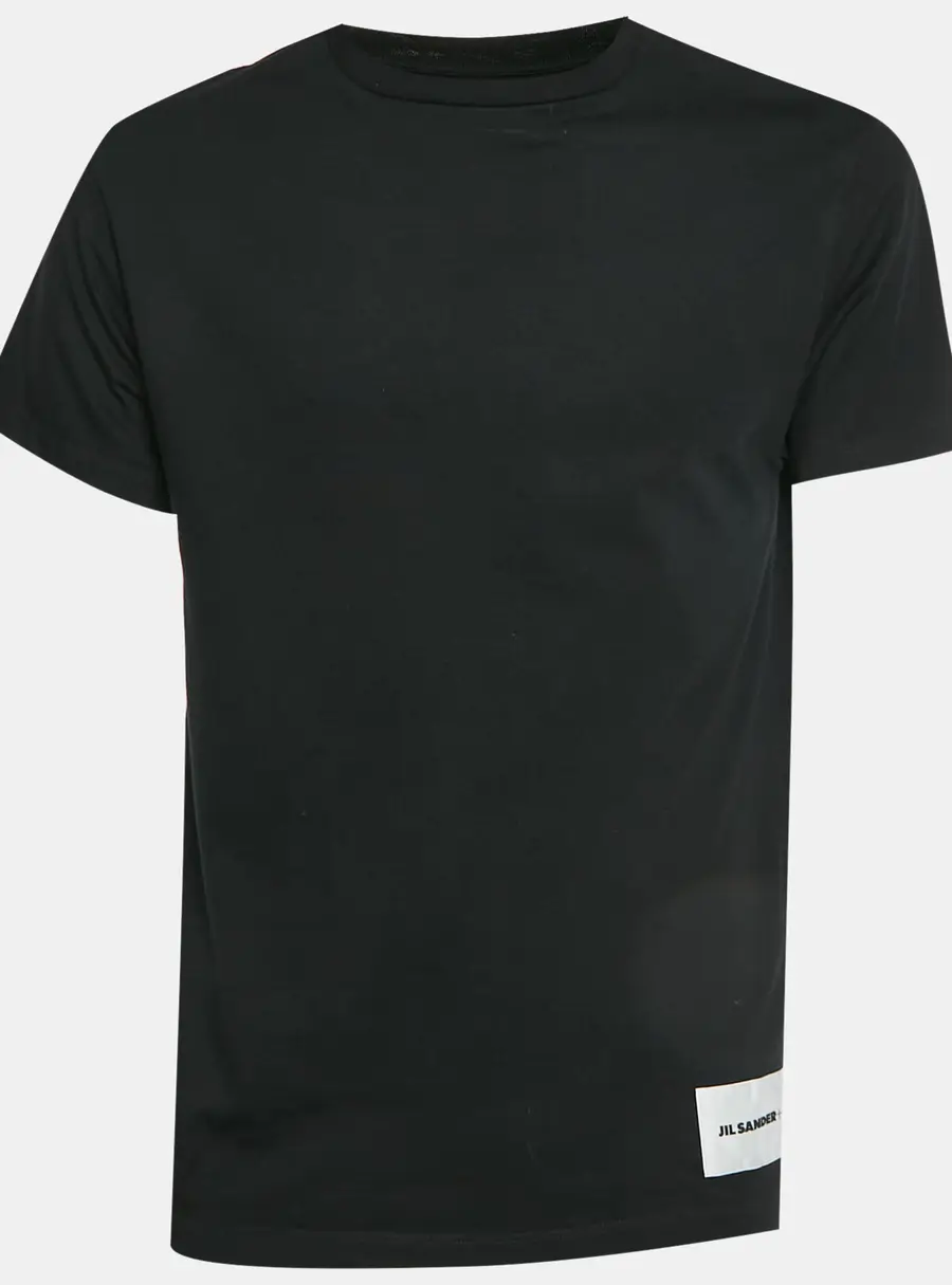 Jil Sander Black Jersey Crewneck T-Shirt L