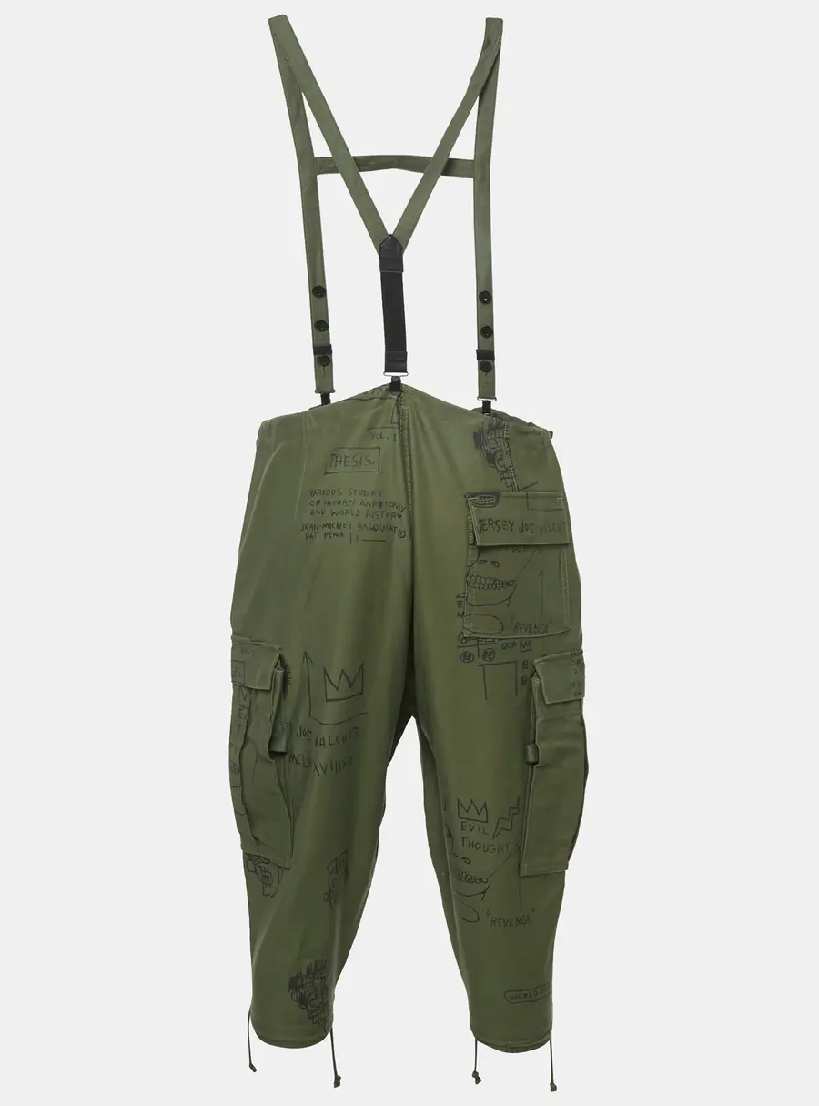Junya Watanabe Cotton Comme des Garçons x Jean-Michel Basquiat Cropped Pants S