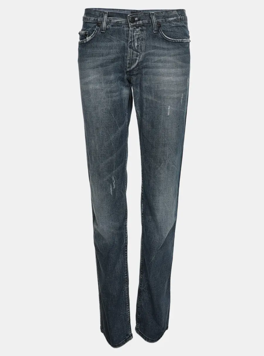 Just Cavalli Blue Denim Distressed Jeans S