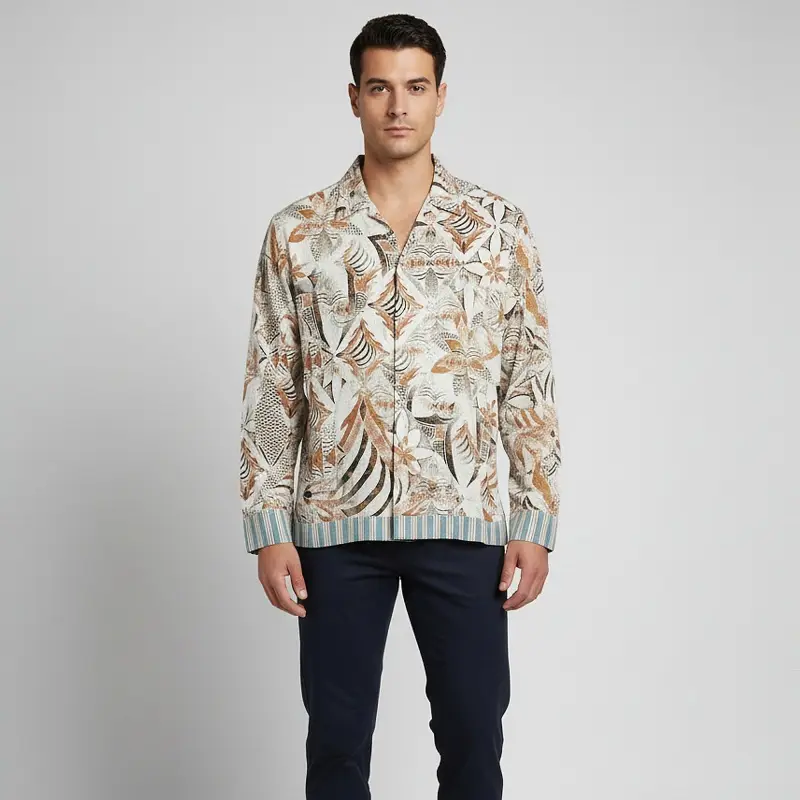 Just Cavalli Multicolor Printed Cotton Long Sleeve T-shirt XXL