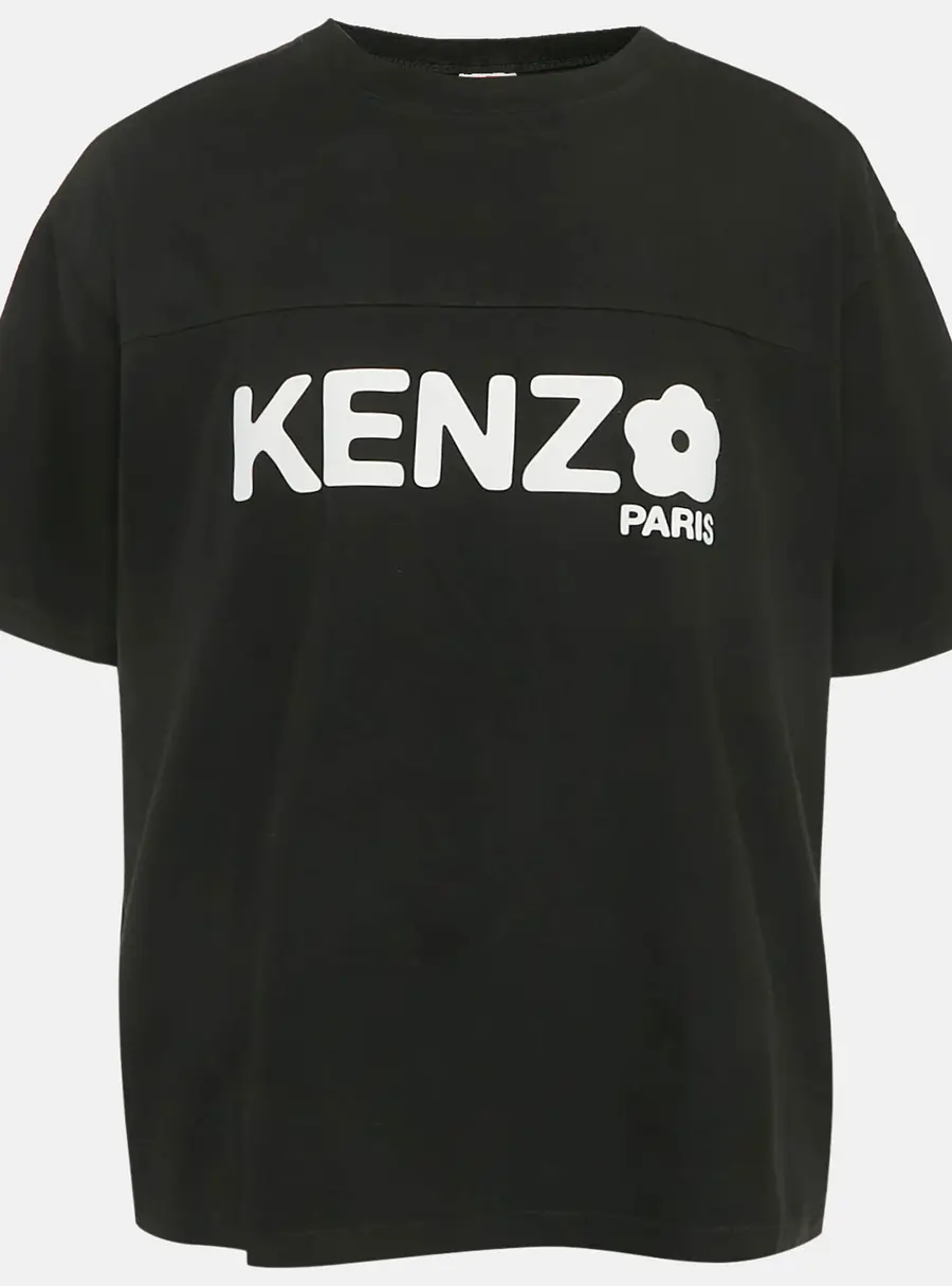 Kenzo Black Boke Flower Printed Cotton Knit T-Shirt XL