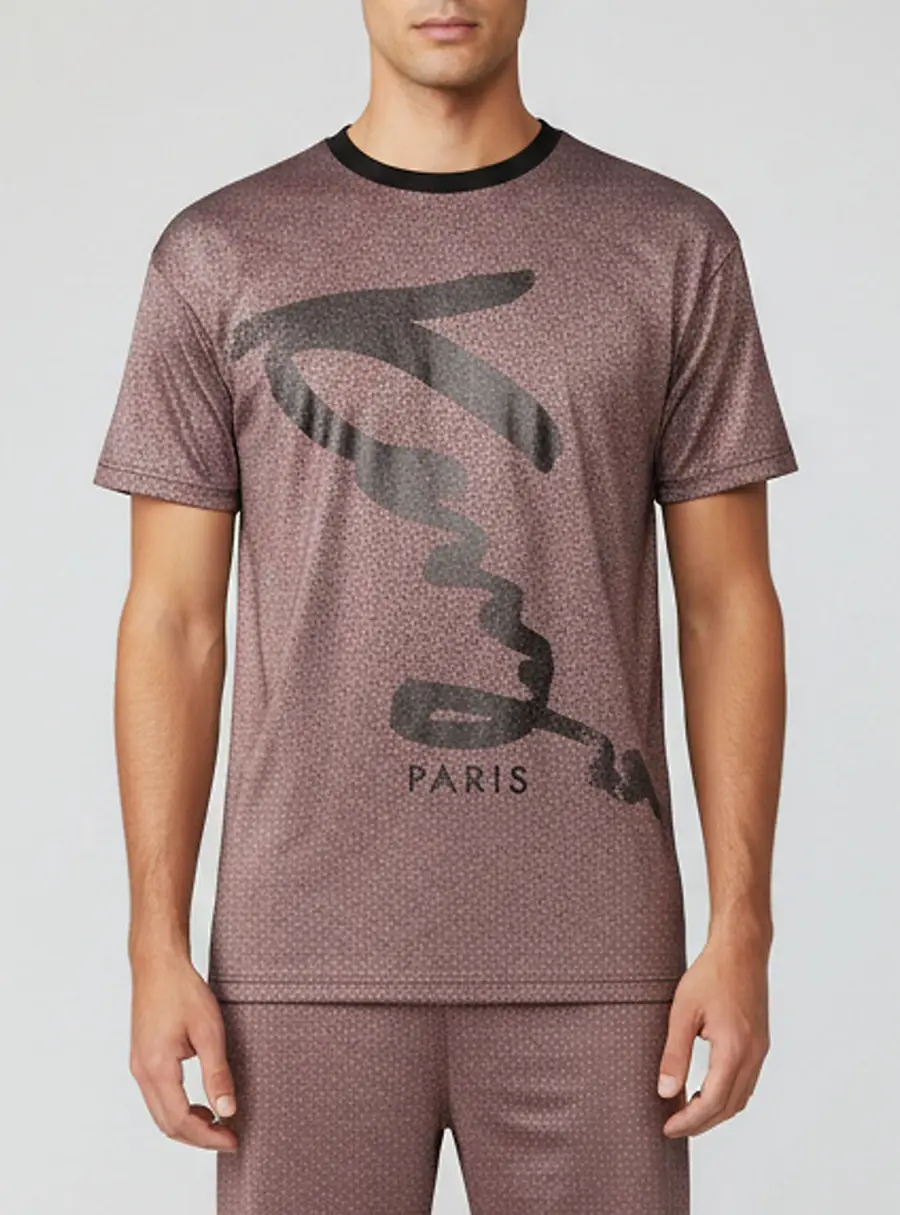 Kenzo Metallic Signature Print Jersey Crewneck T-Shirt S