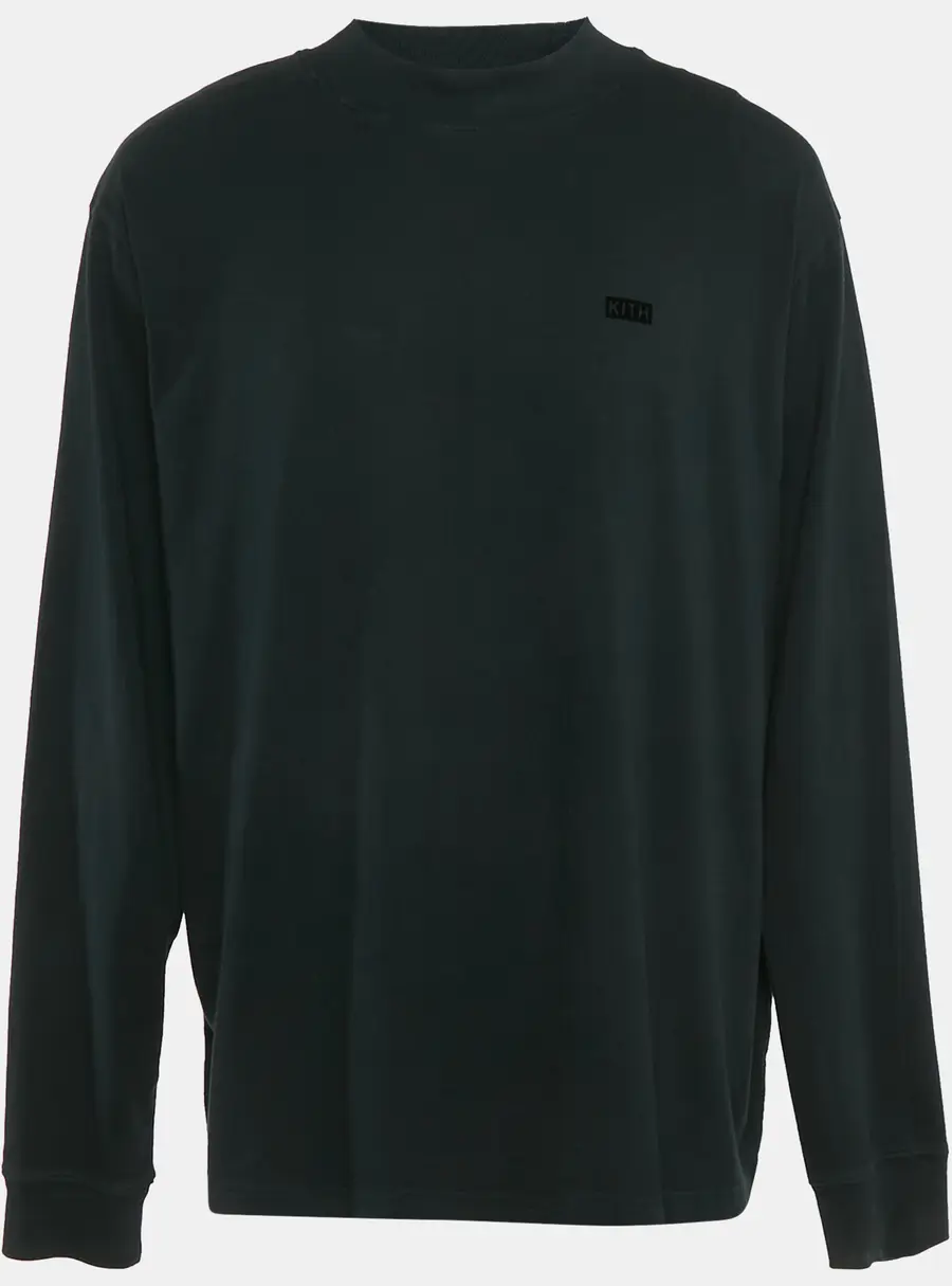 Kith Black Logo Print Cotton Crew Neck Sweatshirt XXL