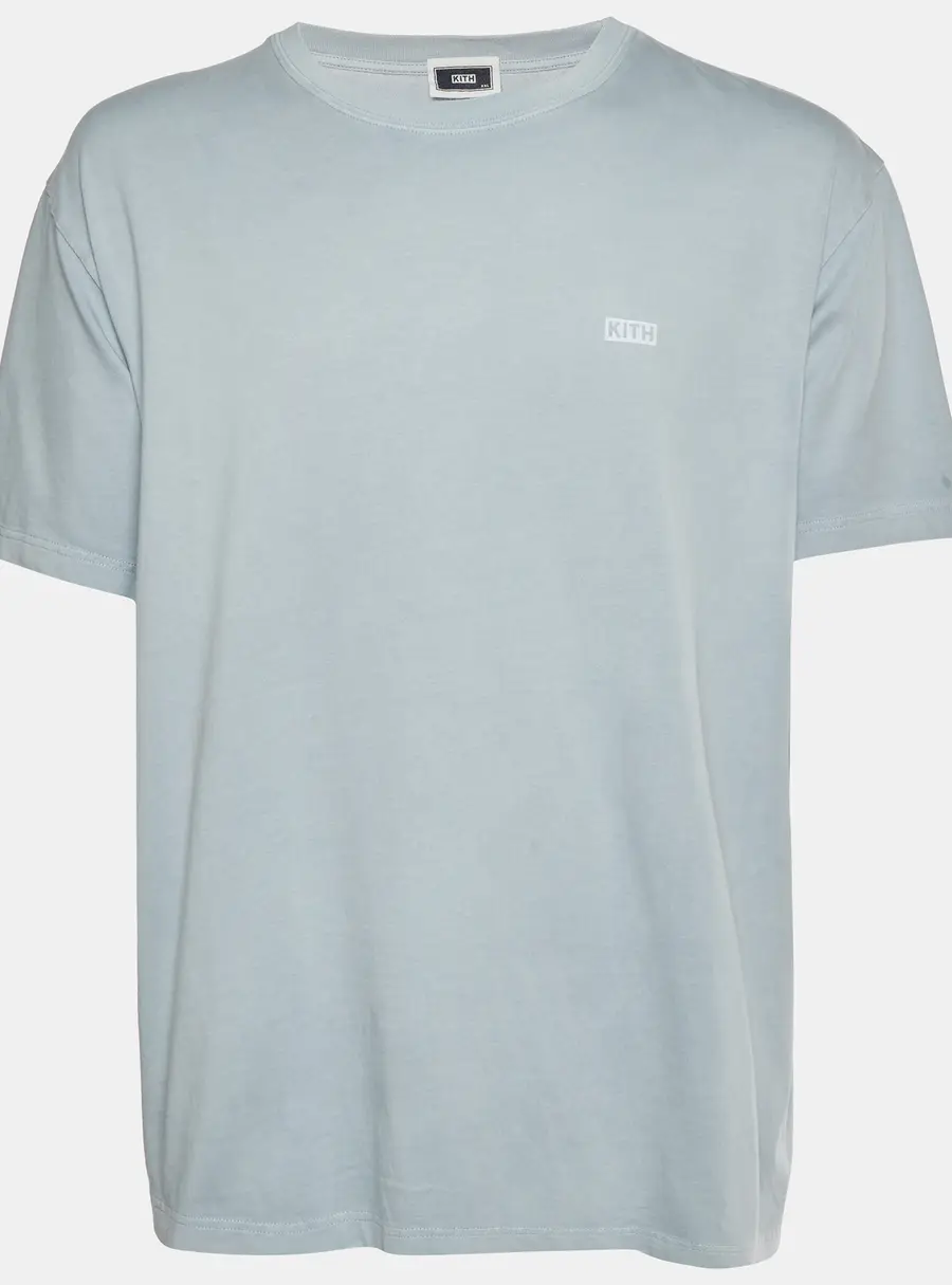 Kith Blue Logo Graphic Jersey Crew Neck T-Shirt XXL
