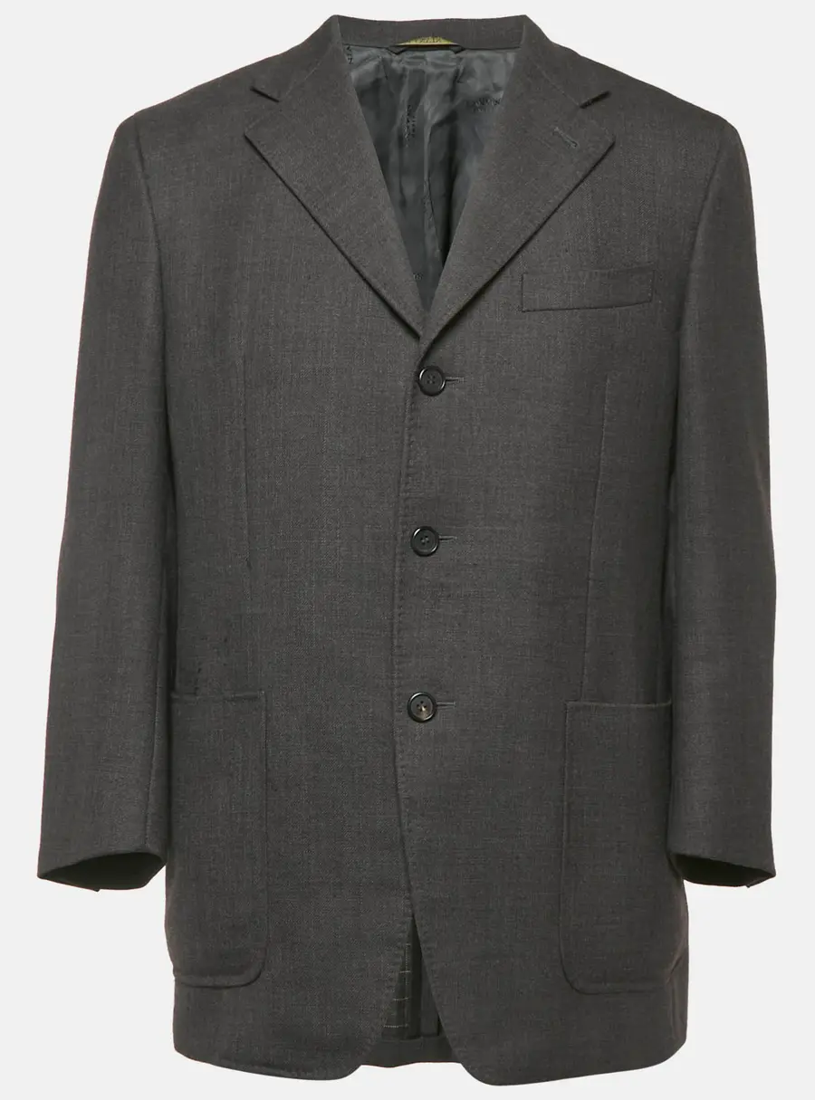 Lanvin Dark Grey Wool Blend Regular Blazer L