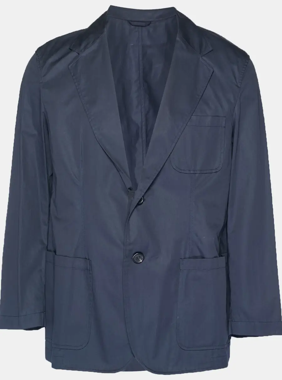 Lanvin Navy Blue Cotton Jacket XL