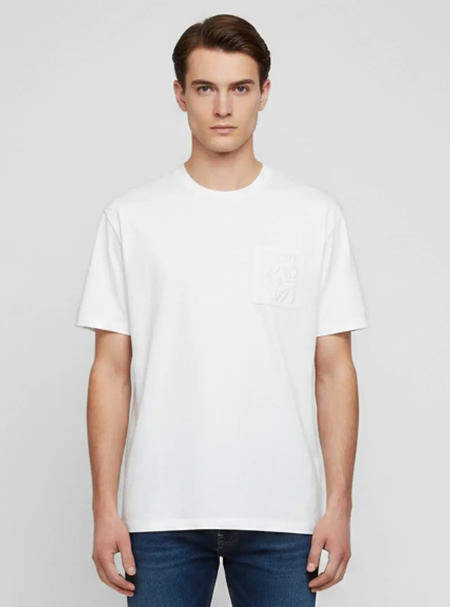 Loewe White Cotton Anagram Relaxed Fit T-Shirt M