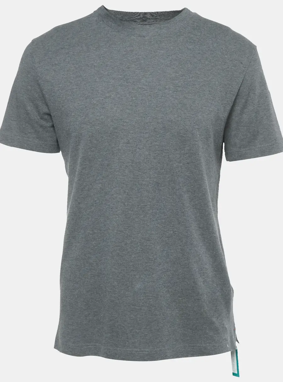 Loro Piana Grey Cotton Ray T-Shirt S
