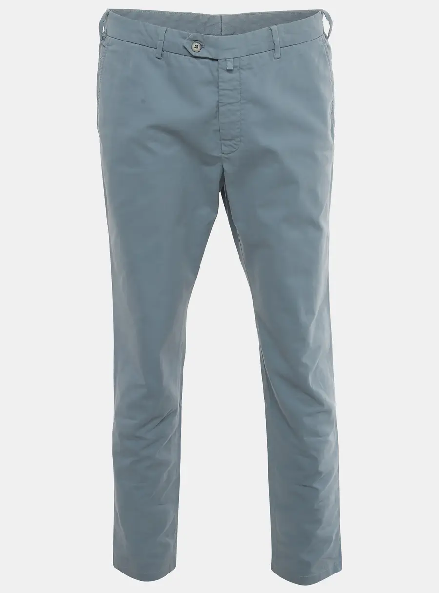 Loro Piana Grey Cotton Formal Trousers XL
