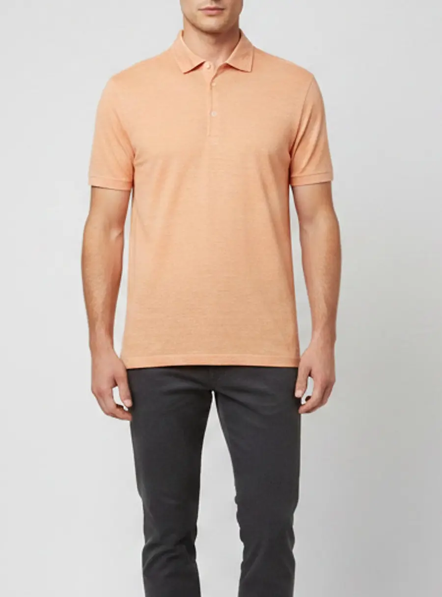 Loro Piana Orange Linen Short Sleeve T-Shirt XL