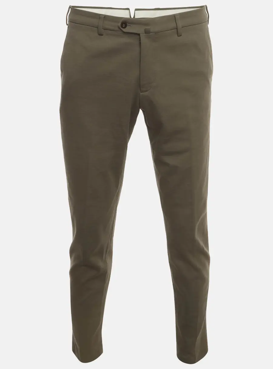 Loro Piana Olive Green Wool Blend Slim Fit Trousers L