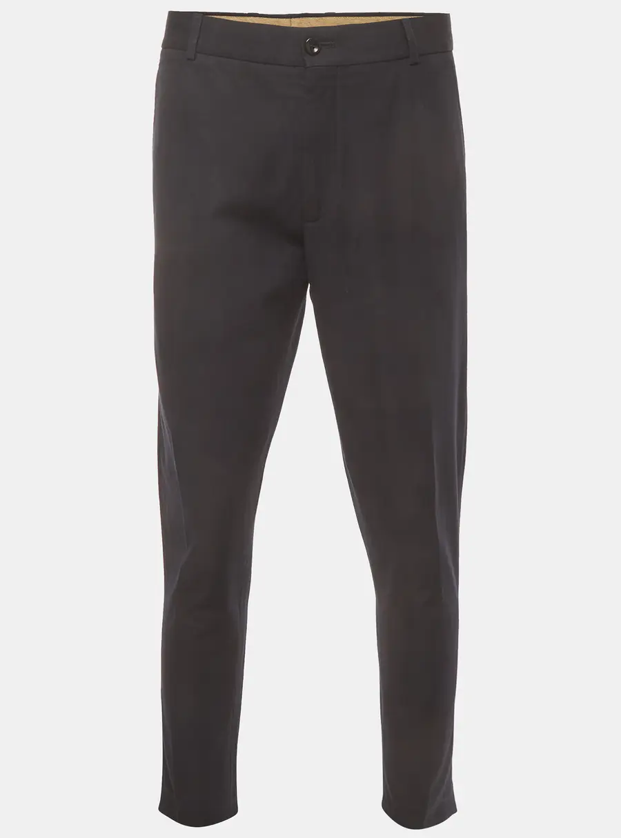 Loro Piana Navy Blue Gabardine Slim Fit Trousers XL