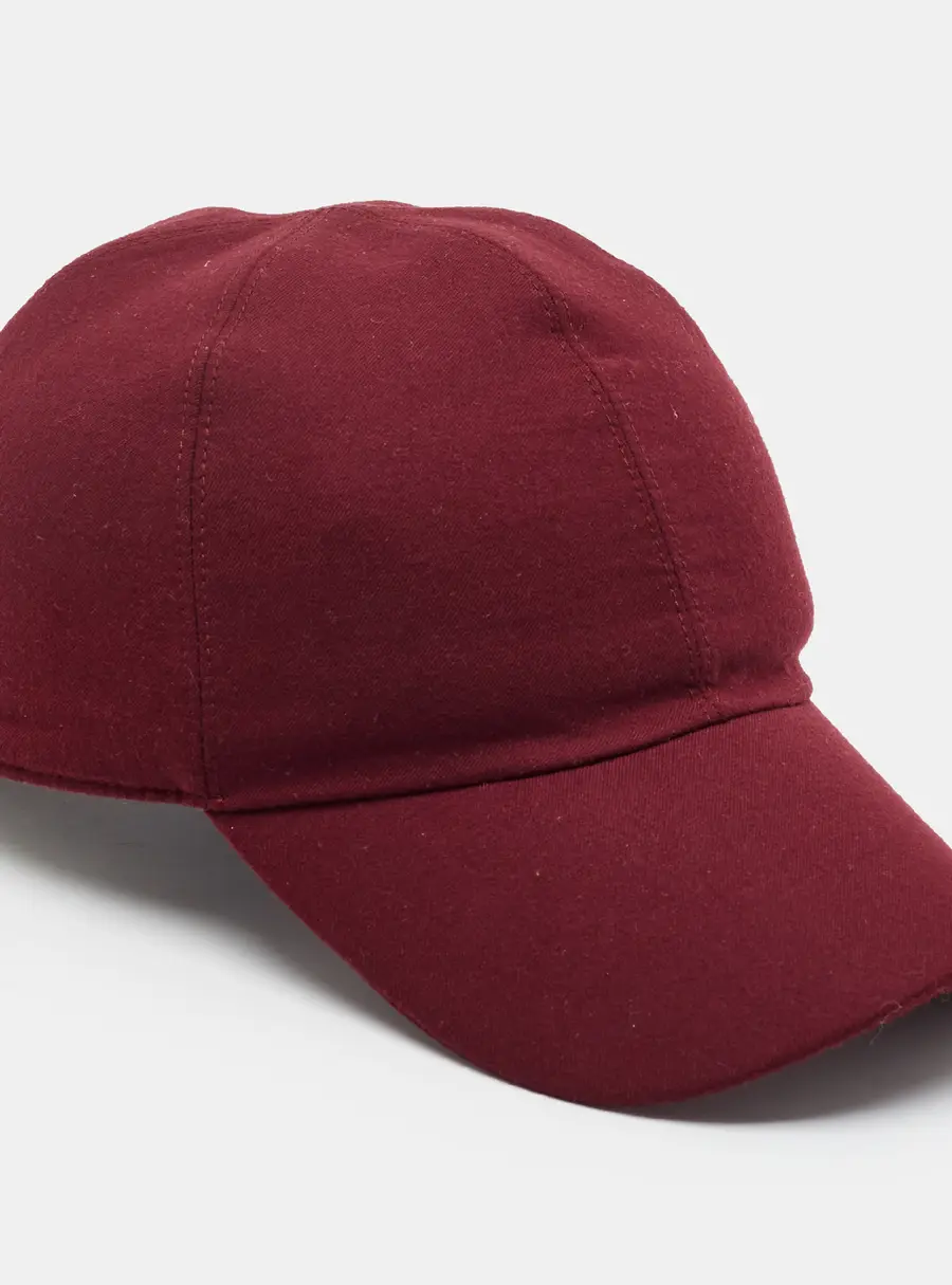 Loro Piana Burgundy Wool The Gift of Kings Baseball Cap L