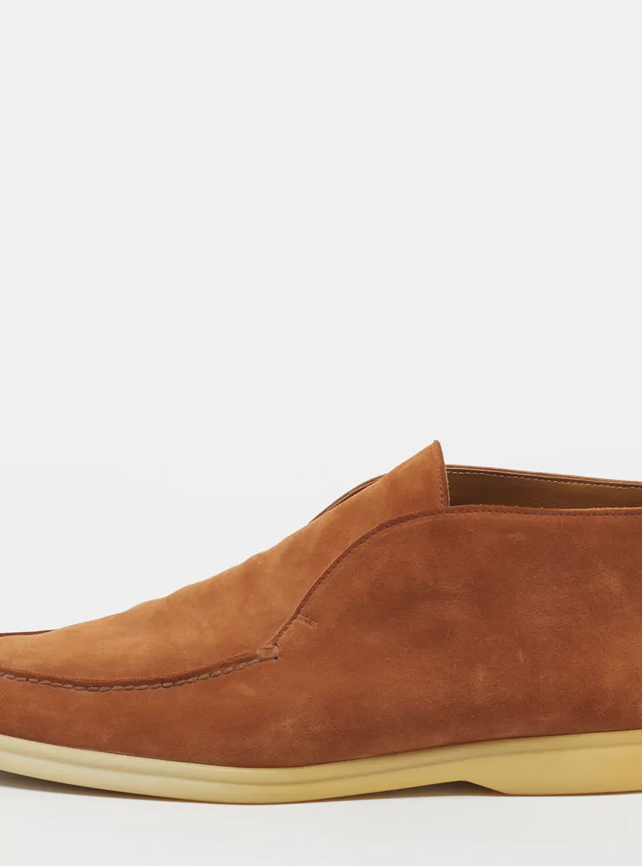 Loro Piana Open Walk Size 41 Brown Suede Ankle Length Boots