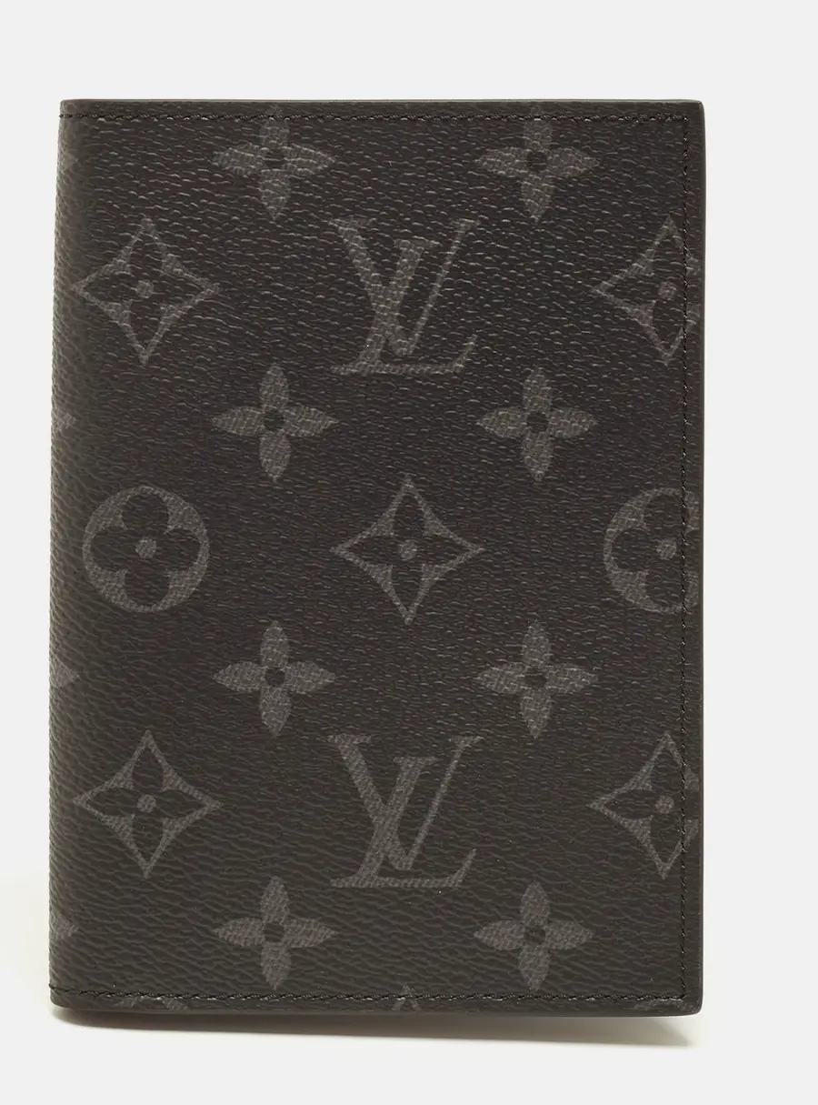 Louis Vuitton Passport Cover Monogram Eclipse Canvas