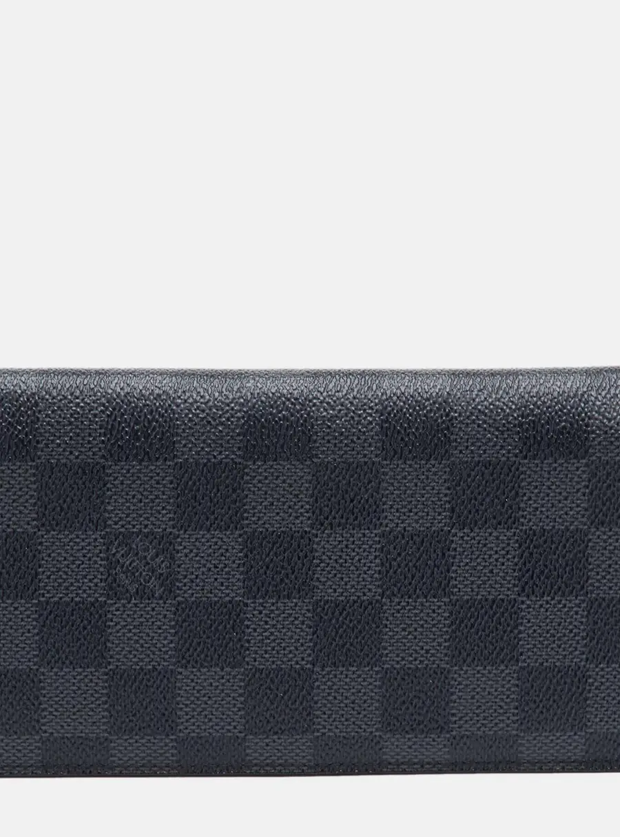 Louis Vuitton Brazza Damier Graphite Canvas Long Wallet