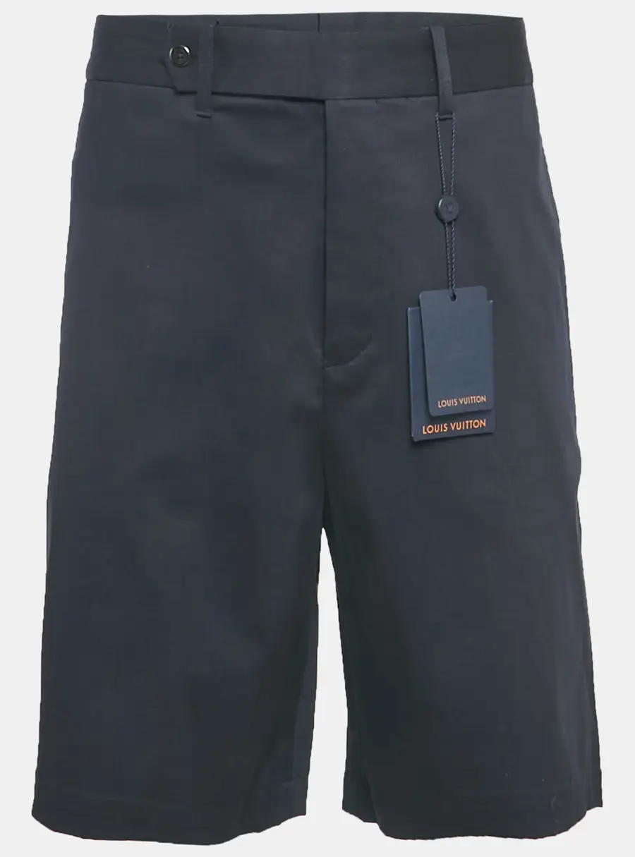 Louis Vuitton Navy Blue Cotton Short XS