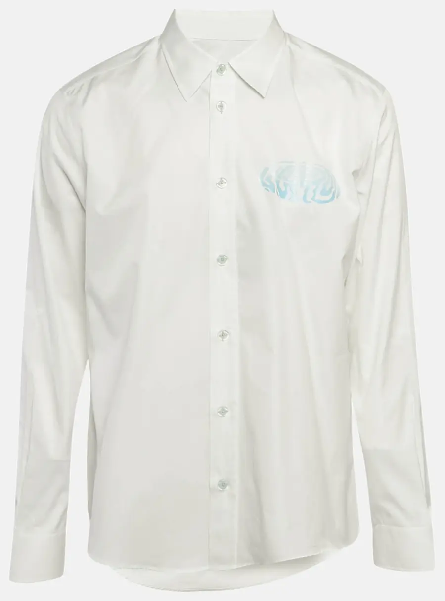 Louis Vuitton White LV Print Cotton Long Sleeve Shirt XL
