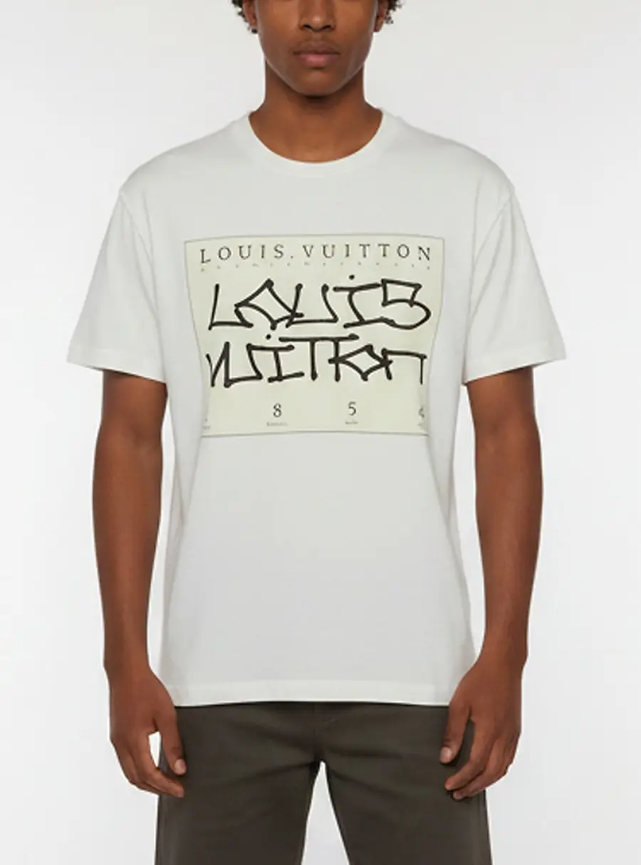 Louis Vuitton White Handle With Care 1854 Graphic Jersey T-Shirt M