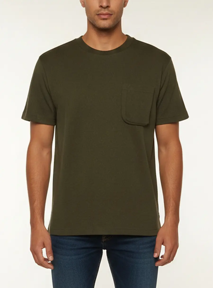 Louis Vuitton Monogram Cotton Pique Signature 3D Pocket T-Shirt L