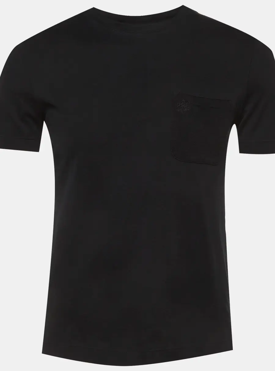 Louis Vuitton Black Cotton Crewneck T-Shirt XS