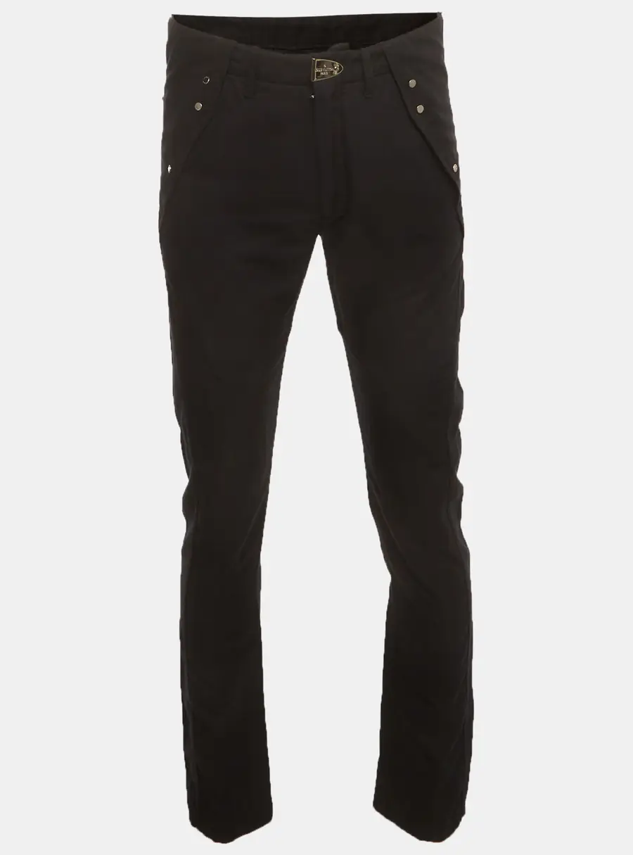 Louis Vuitton Black Gabardine Straight Fit Pants M