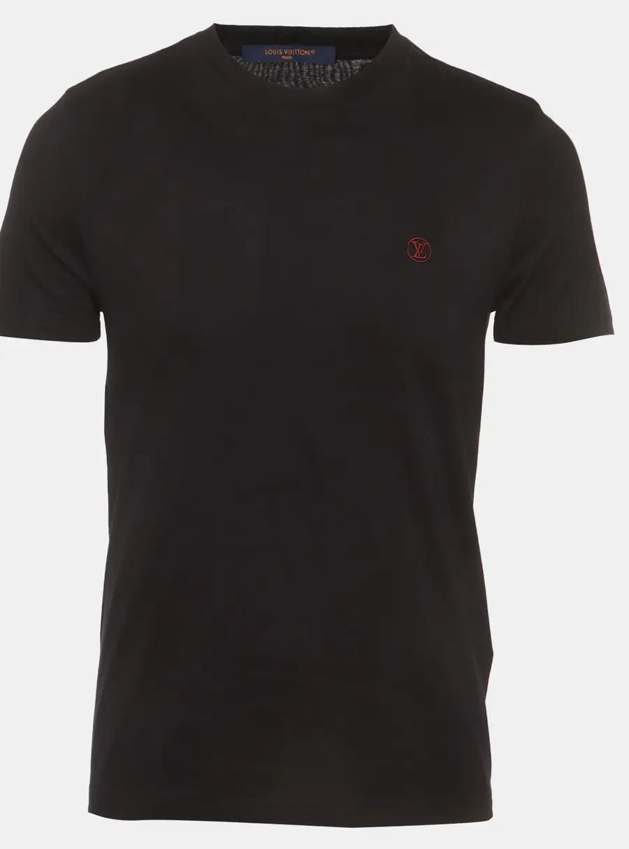 Louis Vuitton Black Jersey Short Sleeve Crewneck T-Shirt S