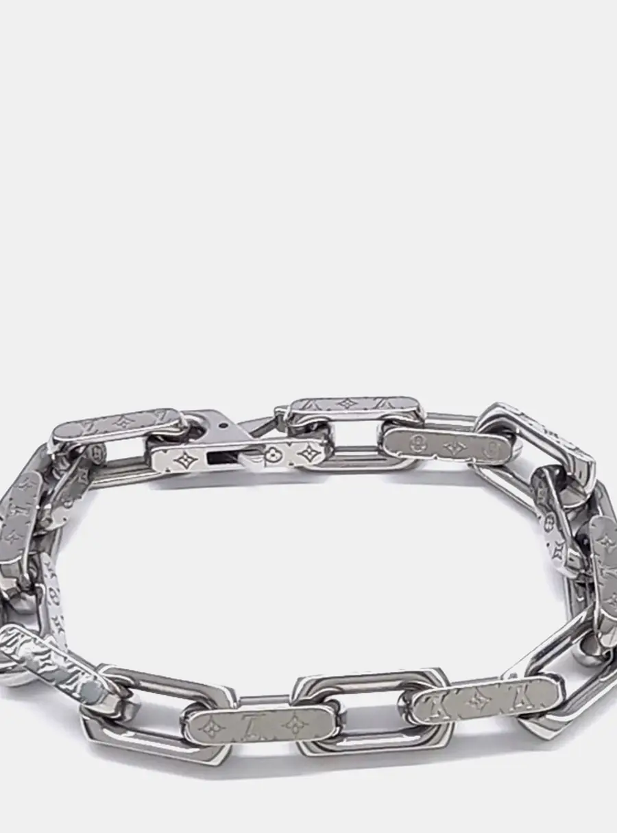 Louis Vuitton Virgil Abloh Silver Chain Bracelet