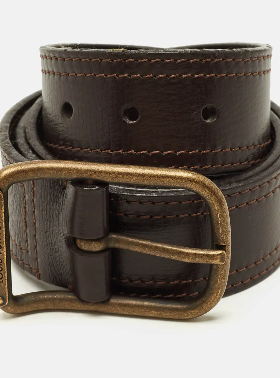 Louis Vuitton 90 CM Buckle Belt Brown Leather