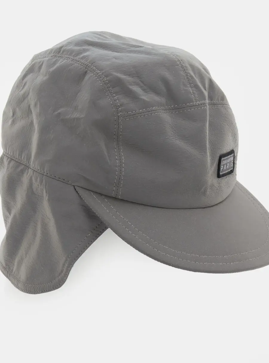 Louis Vuitton Grey Shimmer Coated Space Mission Cap