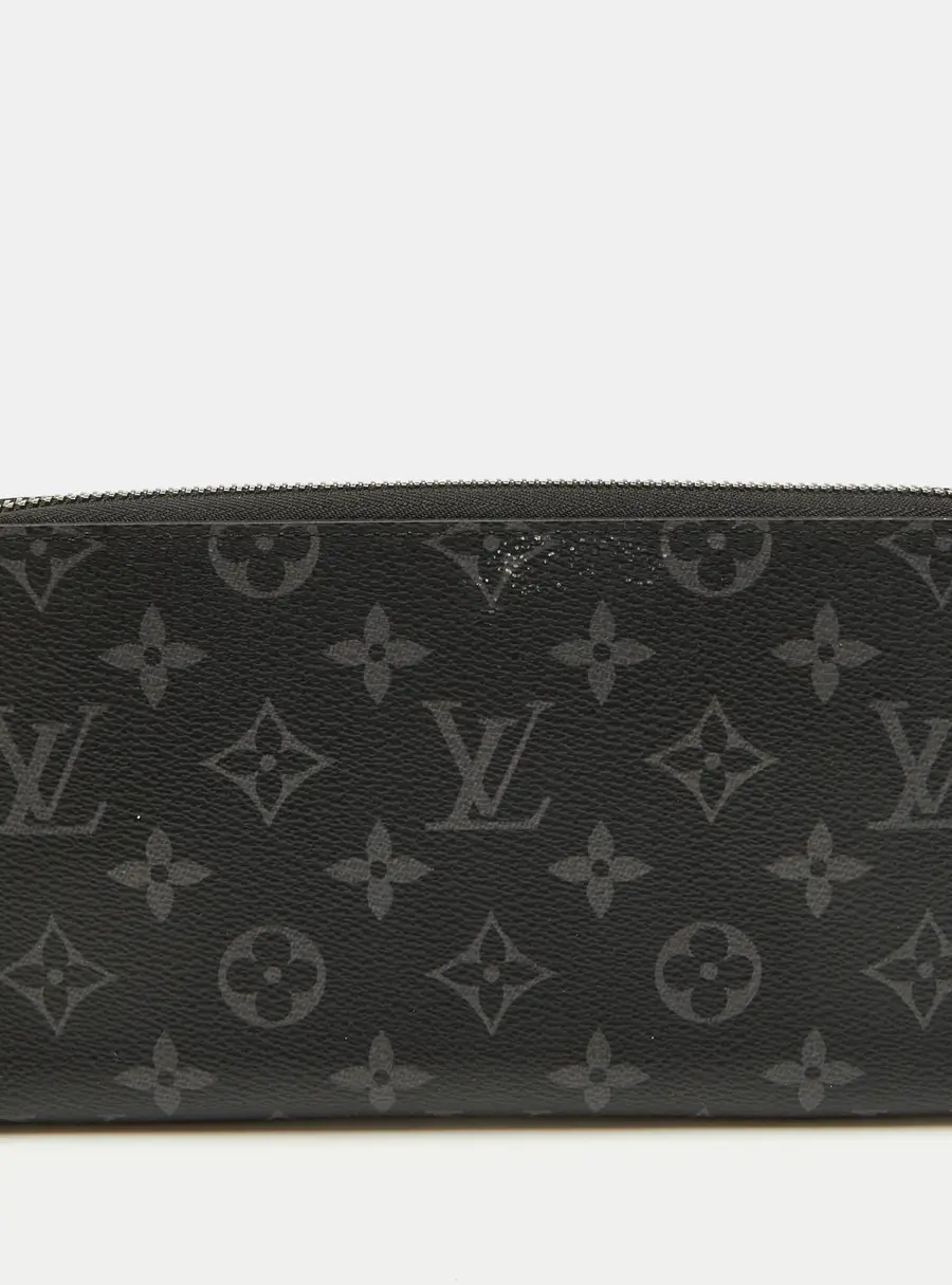 Louis Vuitton Monogram Eclipse Canvas Horizontal Zippy Wallet
