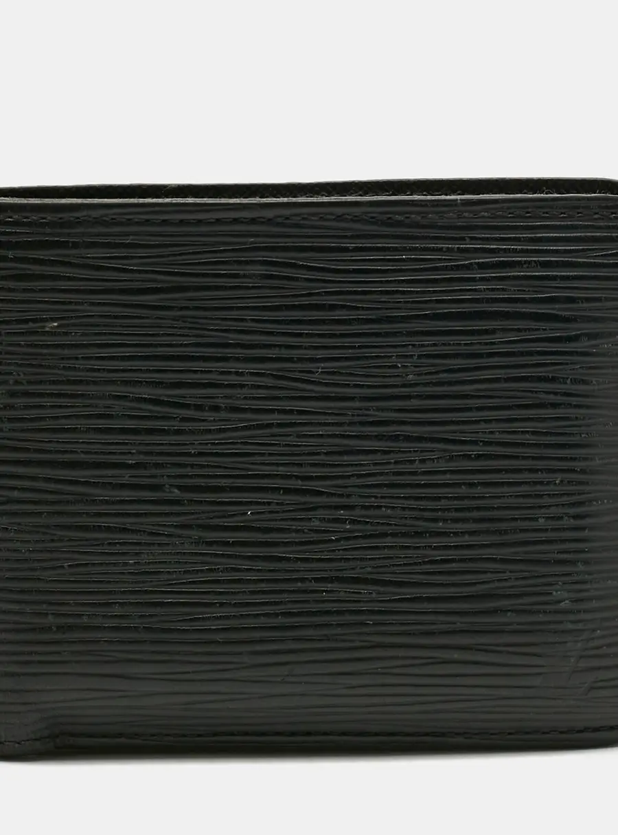 Louis Vuitton Black Epi Leather Slender Wallet