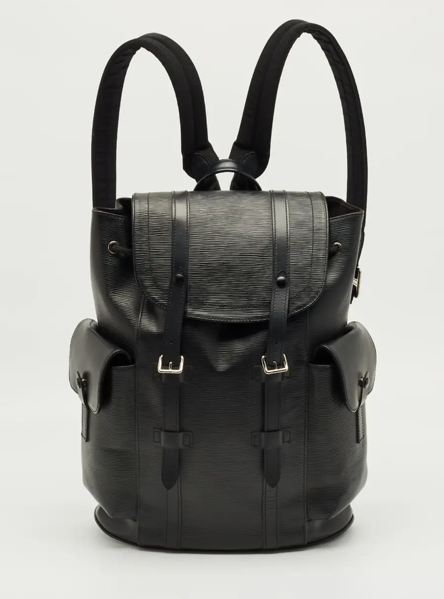 Louis Vuitton Christopher Small Black Leather and Nylon Backpacks