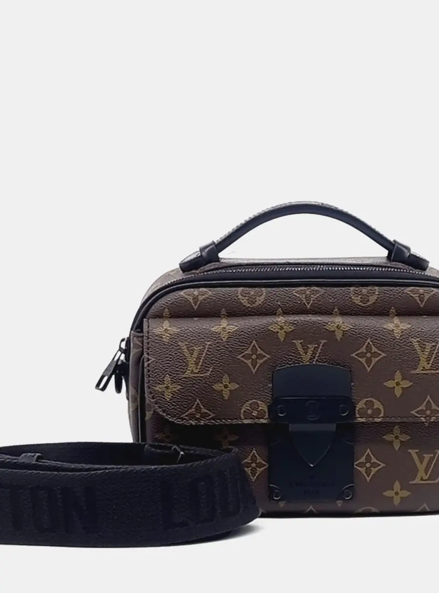 Louis Vuitton S-Lock Messenger Brown Monogram Canvas Crossbody Bag