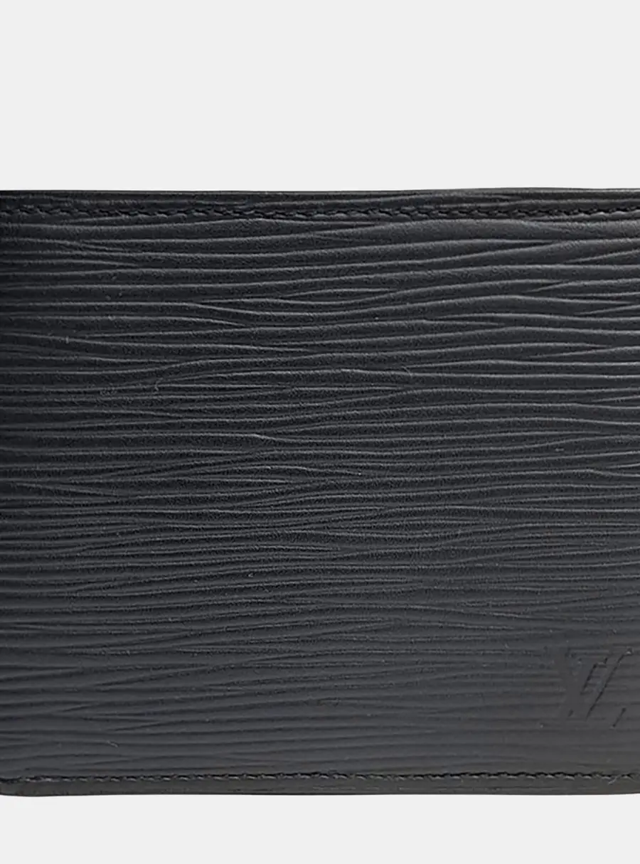 Louis Vuitton Slender Black Epi Leather Bifold Wallet