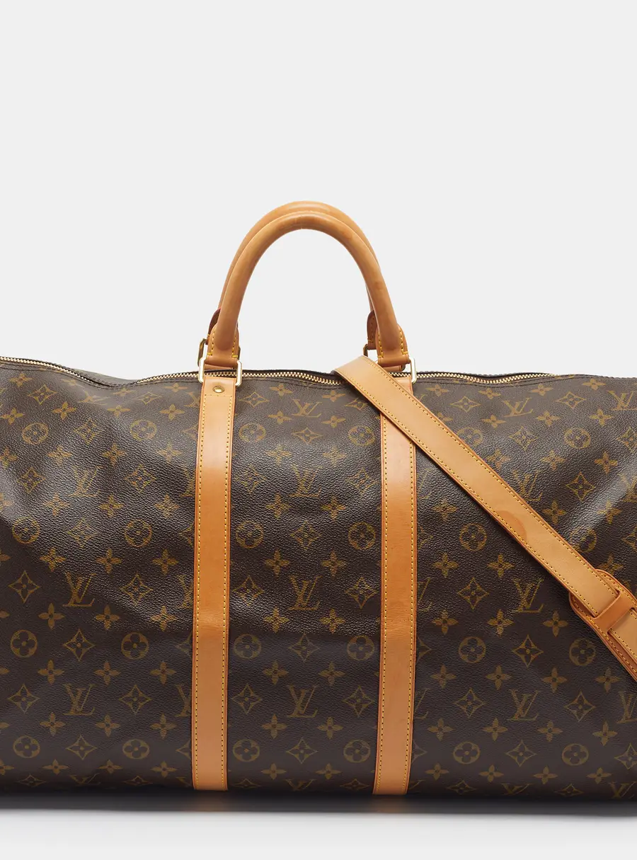 Louis Vuitton Keepall Bandouliere 55 Monogram Canvas Duffel Bag