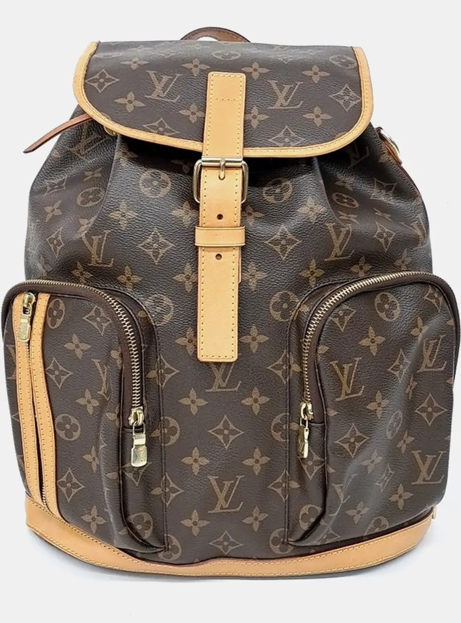 Louis Vuitton Sac Bosphore PM Brown Monogram Canvas Backpack Bag