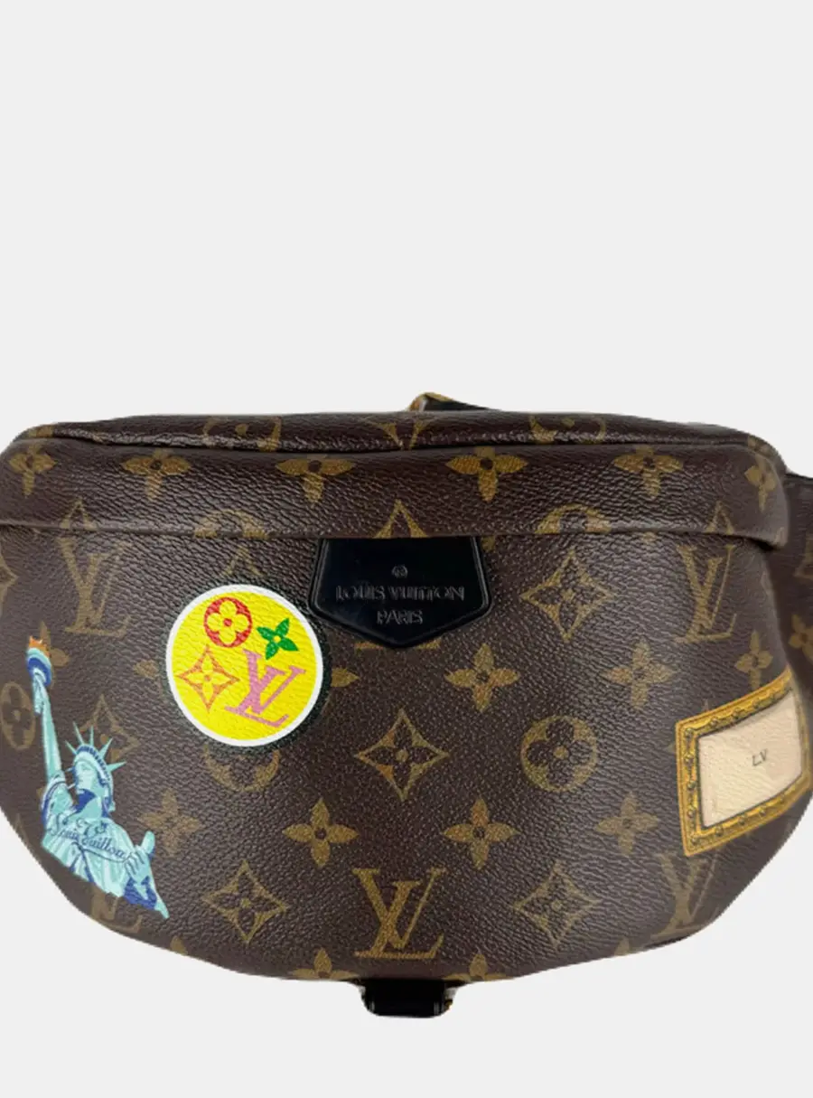 Louis Vuitton Bum Bag World Tour Brown Monogram Macassar Canvas Belt Bag