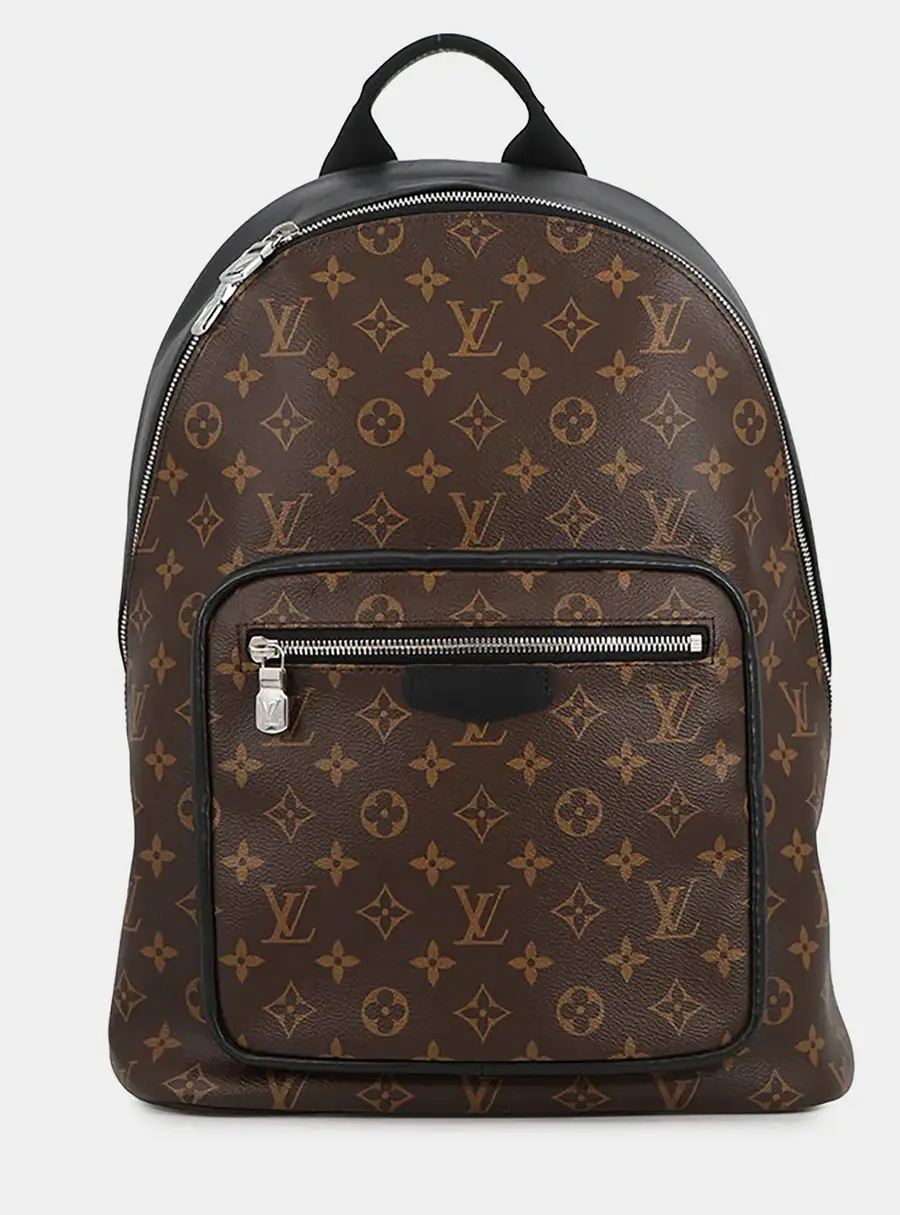 Louis Vuitton Josh MM Brown Monogram Macassar Canvas Backpack Bag