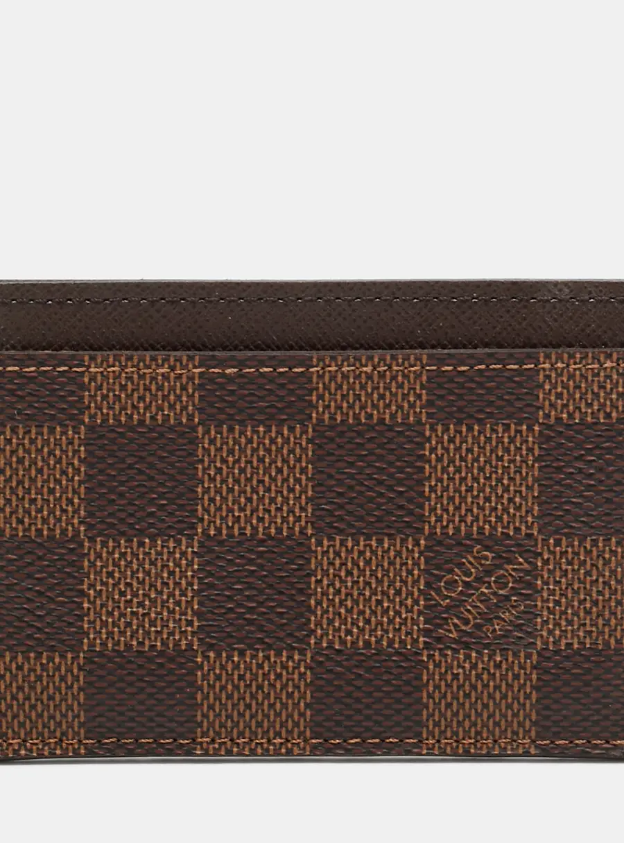 Louis Vuitton Damier Ebene Canvas Card Holder