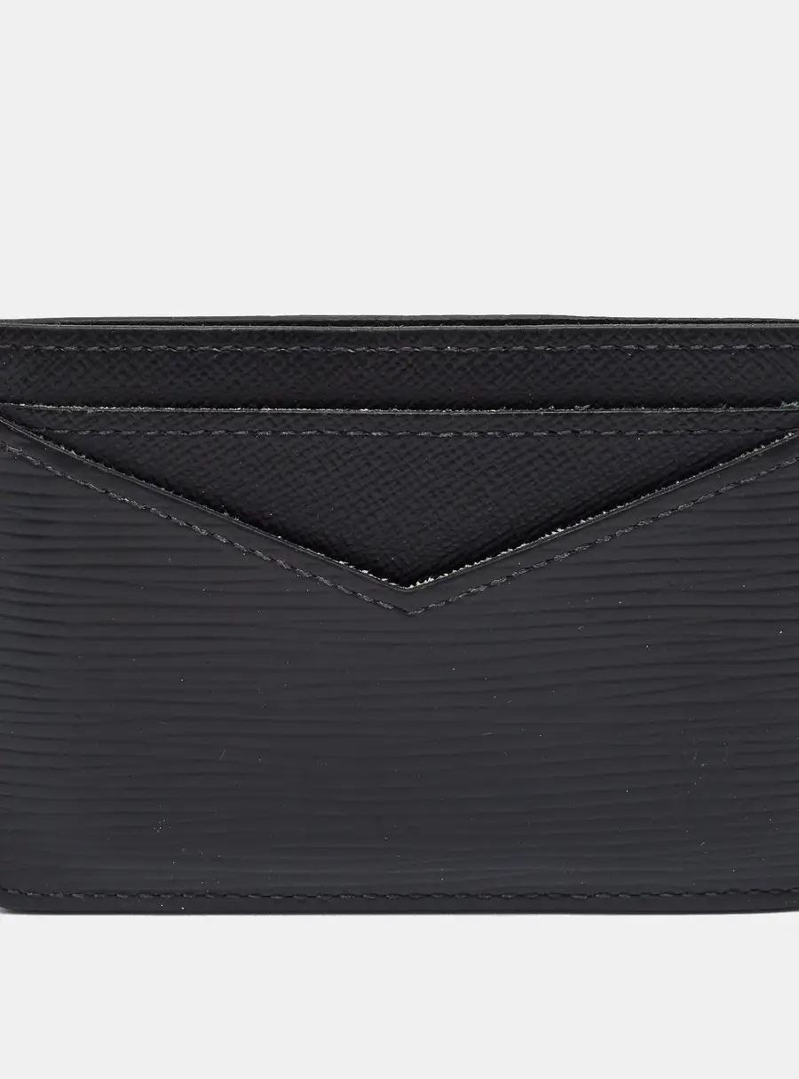 Louis Vuitton Neo Porte Cartes Black Epi Leather Card Holder