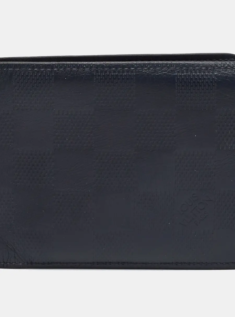 Louis Vuitton Multiple Blue Infini Damier Leather Wallet