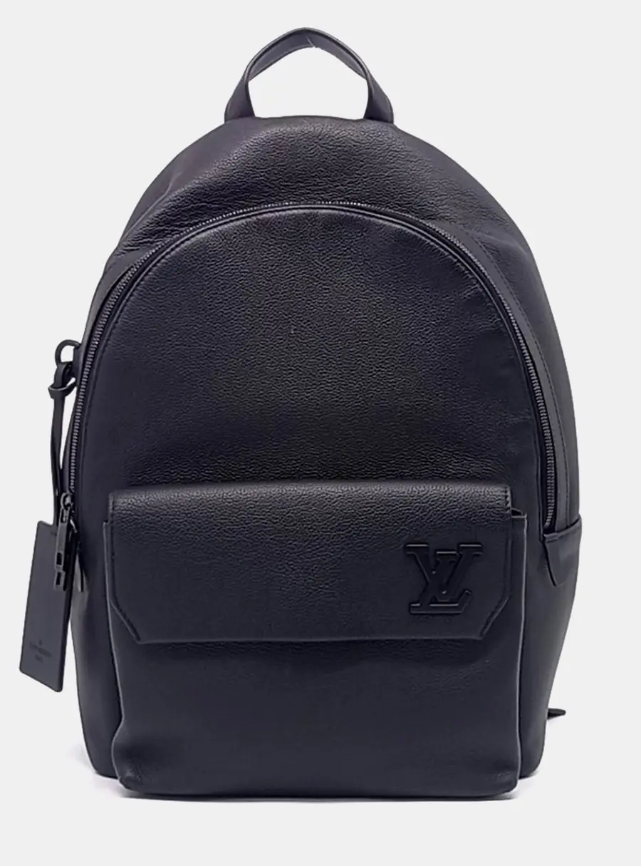 Louis Vuitton Aerogram Backpack Black Aerogram Leather Backpack Bag