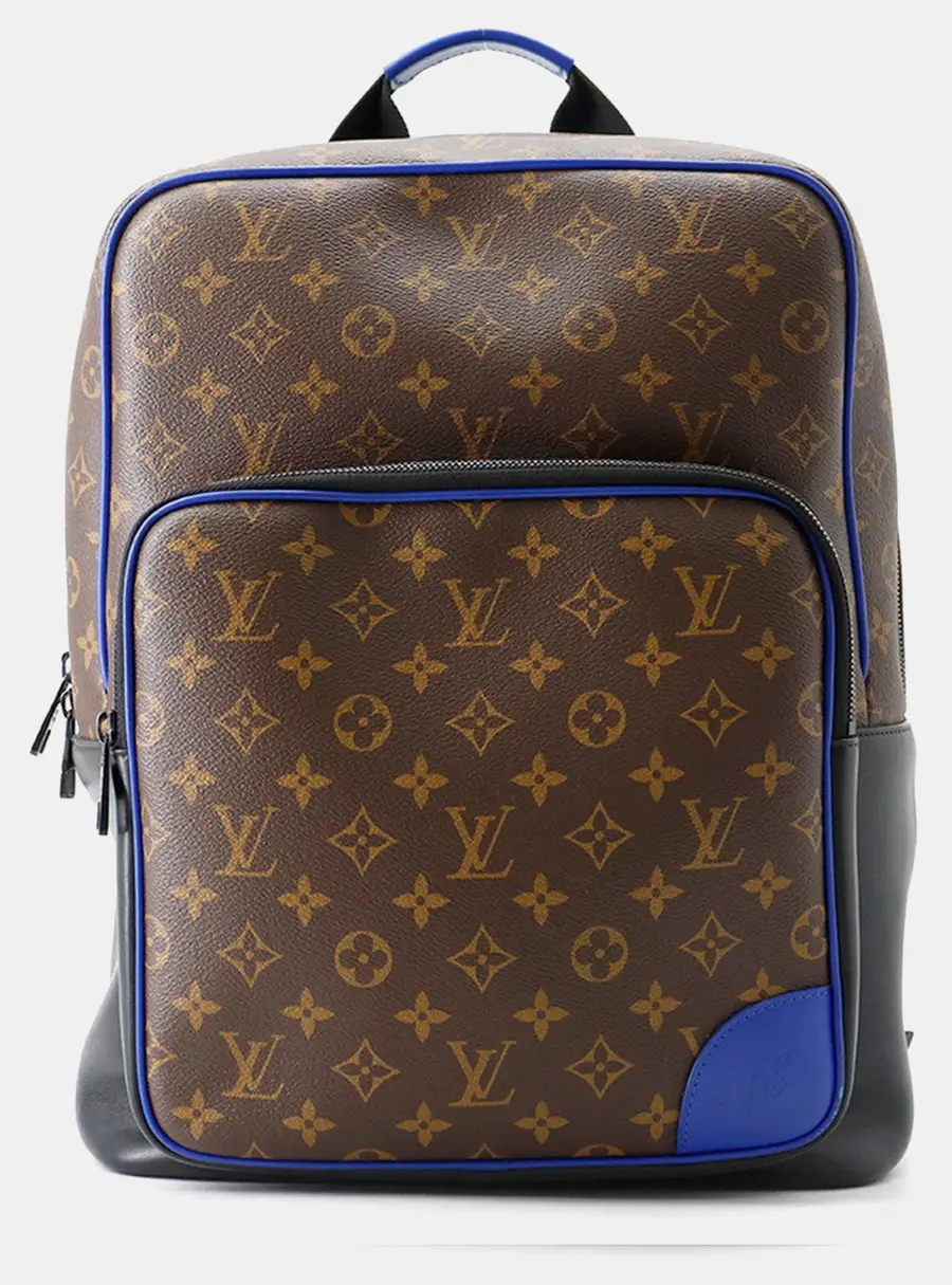 Louis Vuitton Dean MM Brown Monogram Macassar Canvas Backpack Bag